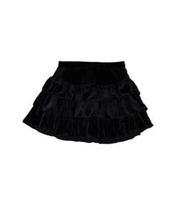 Chaser Kids Stretch Velvet Flouncy Skort (Big Kids)