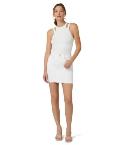 Hudson Jeans Viper Mini Skirt In Spring White