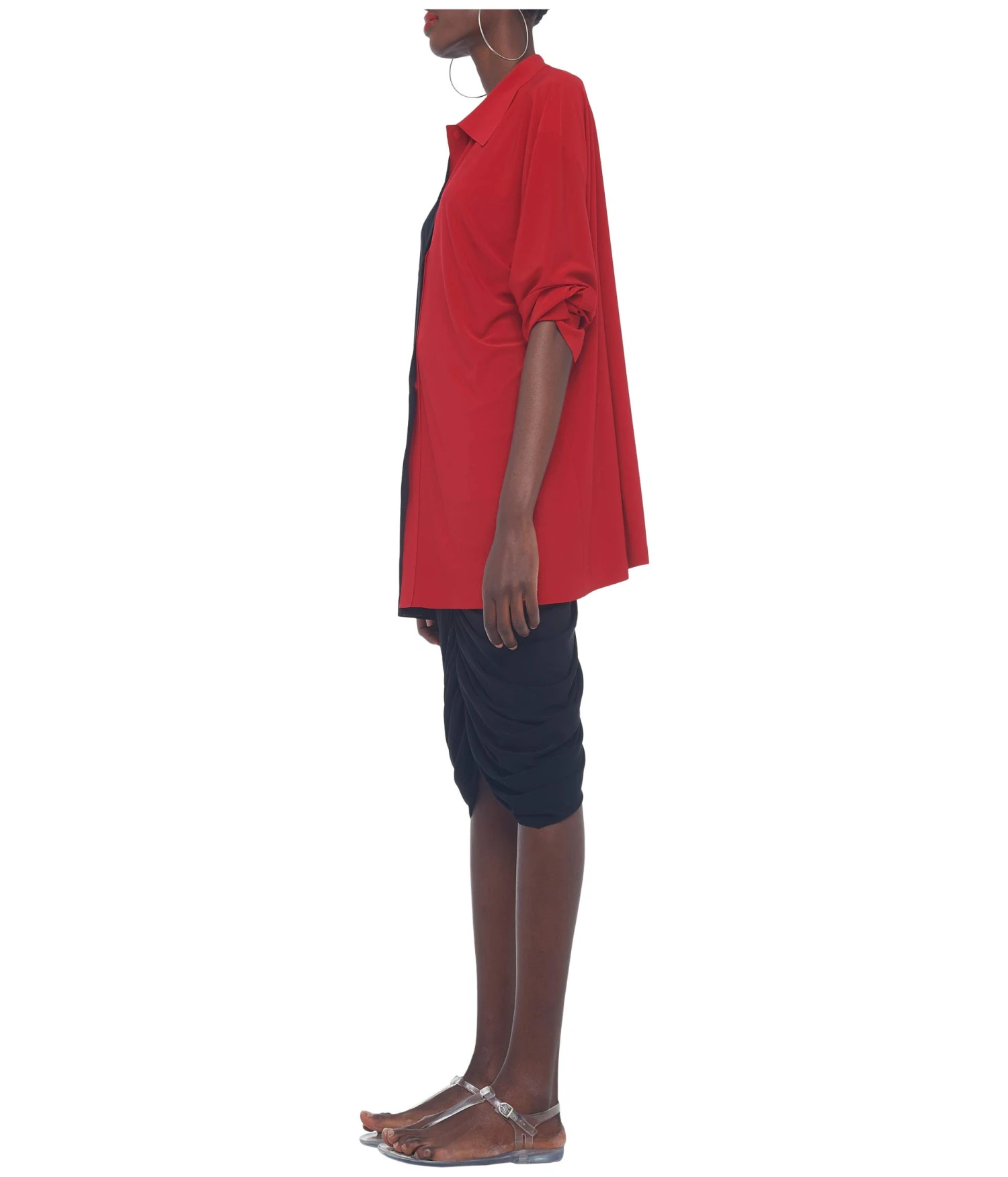 Norma Kamali Shirred Skirt To The Knee 4 Norma Kamali Shirred Skirt To The Knee - Image 2