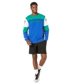 Mitchell & Ness NFL Perfect Season Crew Fleece Seahawks -Madewell Shop 61oqbAweuBL