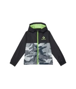 Converse Kids Camo Color-Block Wind Jacket (Little Kids)
