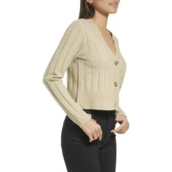 Calvin Klein Crop Three-Button Cardi -Madewell Shop 71 uMWHkXzL