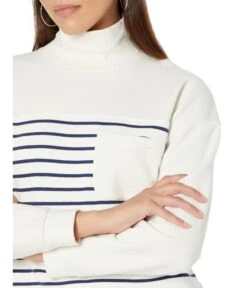 Madewell Lincoln Mock Neck Sweatshirt In Stripe -Madewell Shop 71H9cXfXSfL