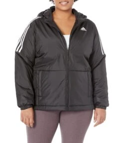 Adidas Outdoor Plus Size Essential Insulated Hooded Jacket