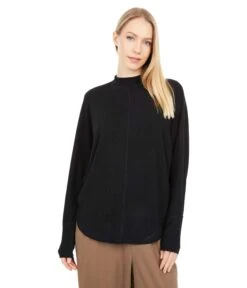 Mod-o-doc Cozy Rib Long Sleeve Dolman Mock Top