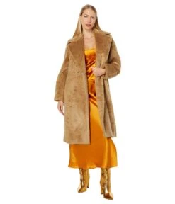 Vince Faux Sherling Coat