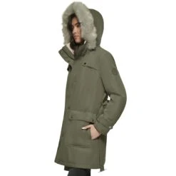 DKNY Faux Fur Hood Belted Anorak -Madewell Shop 71iWqWxLFJL