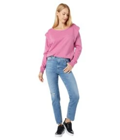 Mod-o-doc French Terry Long Sleeve Shoulder Pleats Sweatshirt -Madewell Shop 71l9mp BKpL