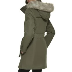 DKNY Faux Fur Hood Belted Anorak -Madewell Shop 71oR42VbAAL