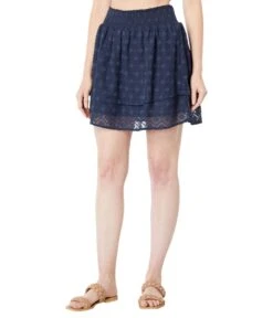 Bobeau Smock Double Layer Skirt