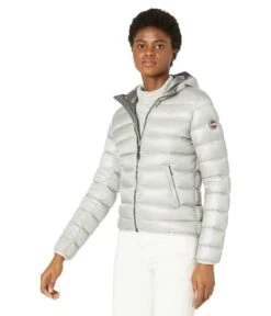 COLMAR Recycled Polyamide Fabric Mixed Jacket With Undetachable Hood
