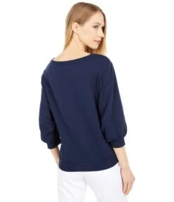 Vince Camuto Puff Sleeve Solid Terry Snap Shoulder Top -Madewell Shop 71xYyHruu1L