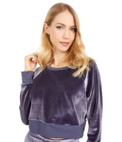 Beyond Yoga Cropped Velvet Pullover -Madewell Shop 814JKbpPIEL