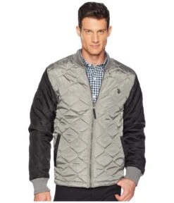 U.S. POLO ASSN. Contrast Quilt Bomber