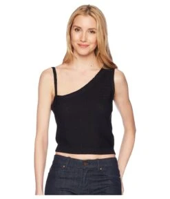 Steve Madden Esmeralda One Shoulder Cropped Sweater