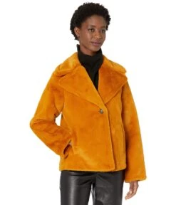 Avec Les Filles Bonded Faux Fur Jacket