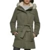 DKNY Faux Fur Hood Belted Anorak -Madewell Shop 816zlZlB36L