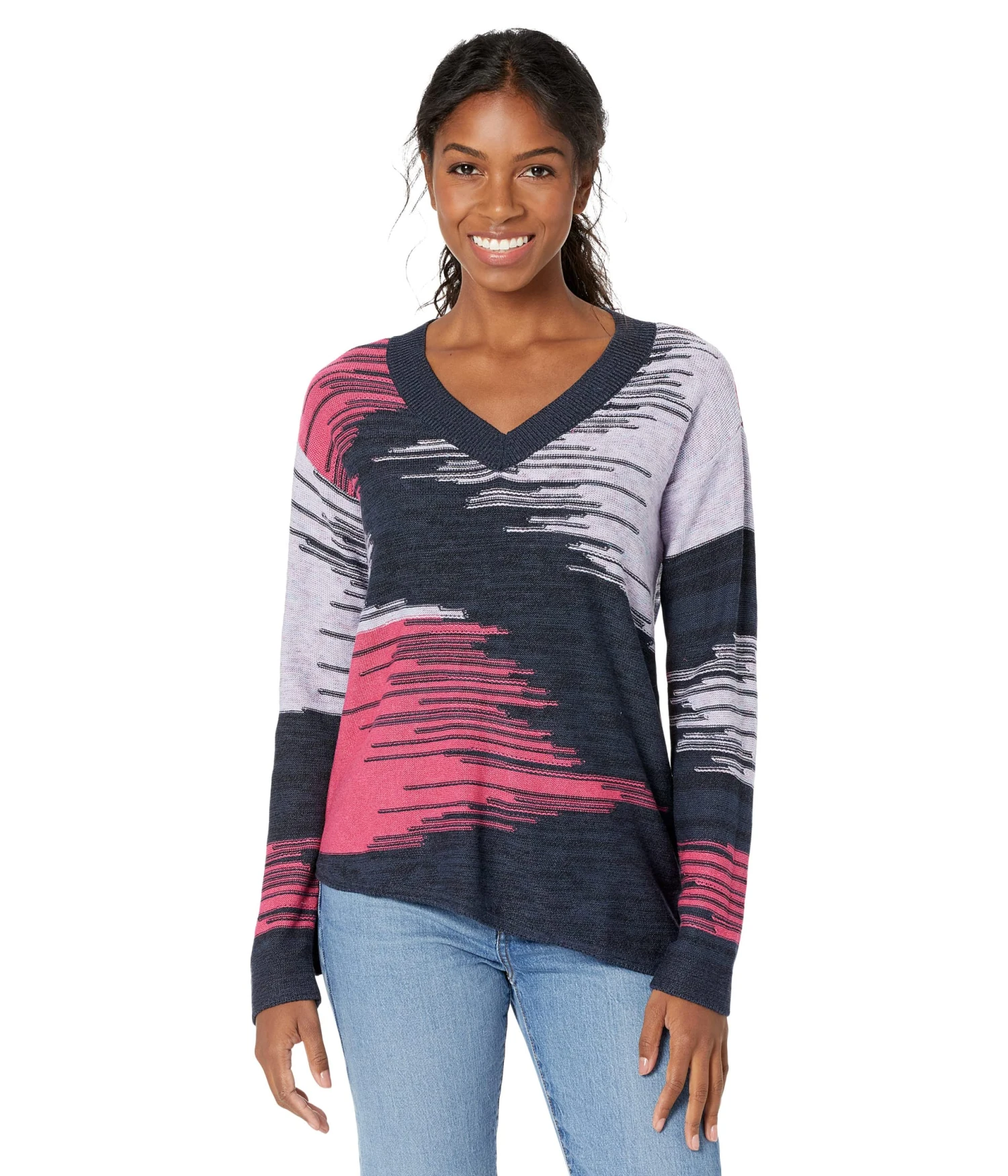 NIC+ZOE Petite Vivid Vibes Sweater 3 NIC+ZOE Petite Vivid Vibes Sweater