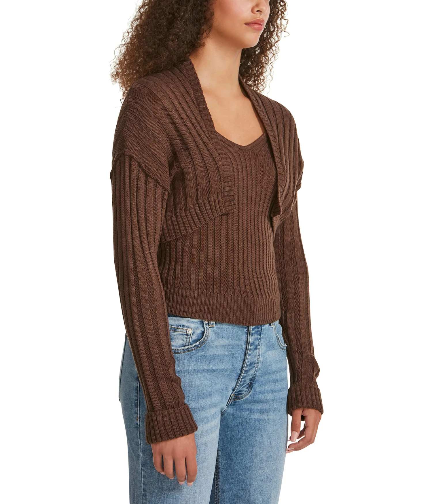 Madden Girl Rib Sweater Shrug With Tank Set 3 Madden Girl Rib Sweater Shrug With Tank Set - Image 2