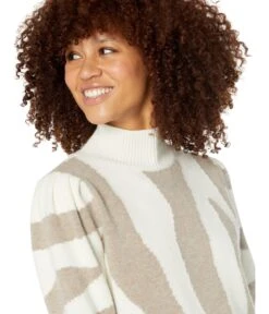 MILLY Zebra Intarsia Mock Neck -Madewell Shop 81JgNrJq2eL