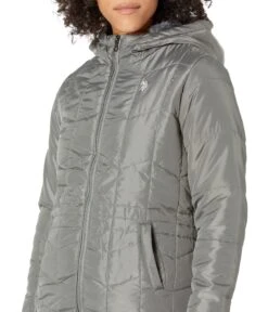 U.S. POLO ASSN. Multiple Channel Hooded Puffer Cozy Lining -Madewell Shop 81MCI t nJL