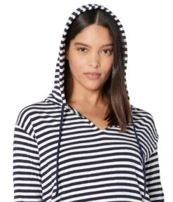 Majestic Filatures Soft Touch Stripe Long Sleeve Hoodie -Madewell Shop 81N39GW2jYL