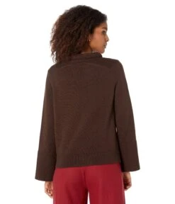 Elliott Lauren Cozy Yarn Wide Sleeve Crew Neck Sweater With Rolled Neckline -Madewell Shop 81PJlnGmdWL