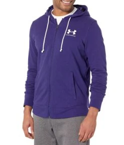 Under Armour Rival Terry Left Chest Full Zip Hoodie