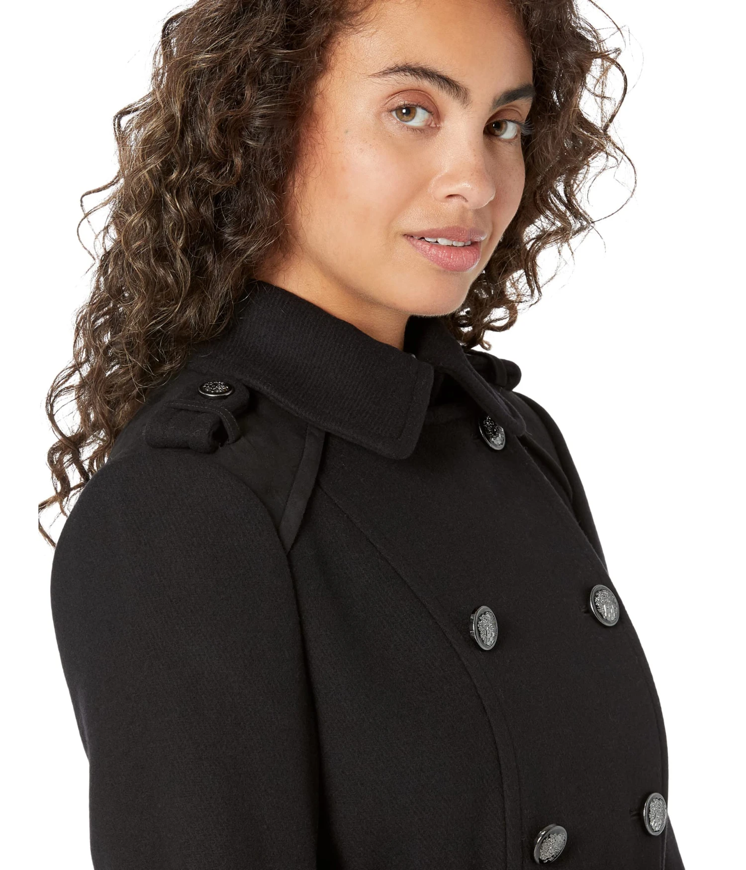 Vince Camuto Double Belted Wool With Faux Fur Collar V20731A-ME 6 Vince Camuto Double Belted Wool With Faux Fur Collar V20731A-ME - Image 4