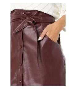 Bishop + Young Vegan Leather Button Front Skirt -Madewell Shop 81T4Alsk3TS