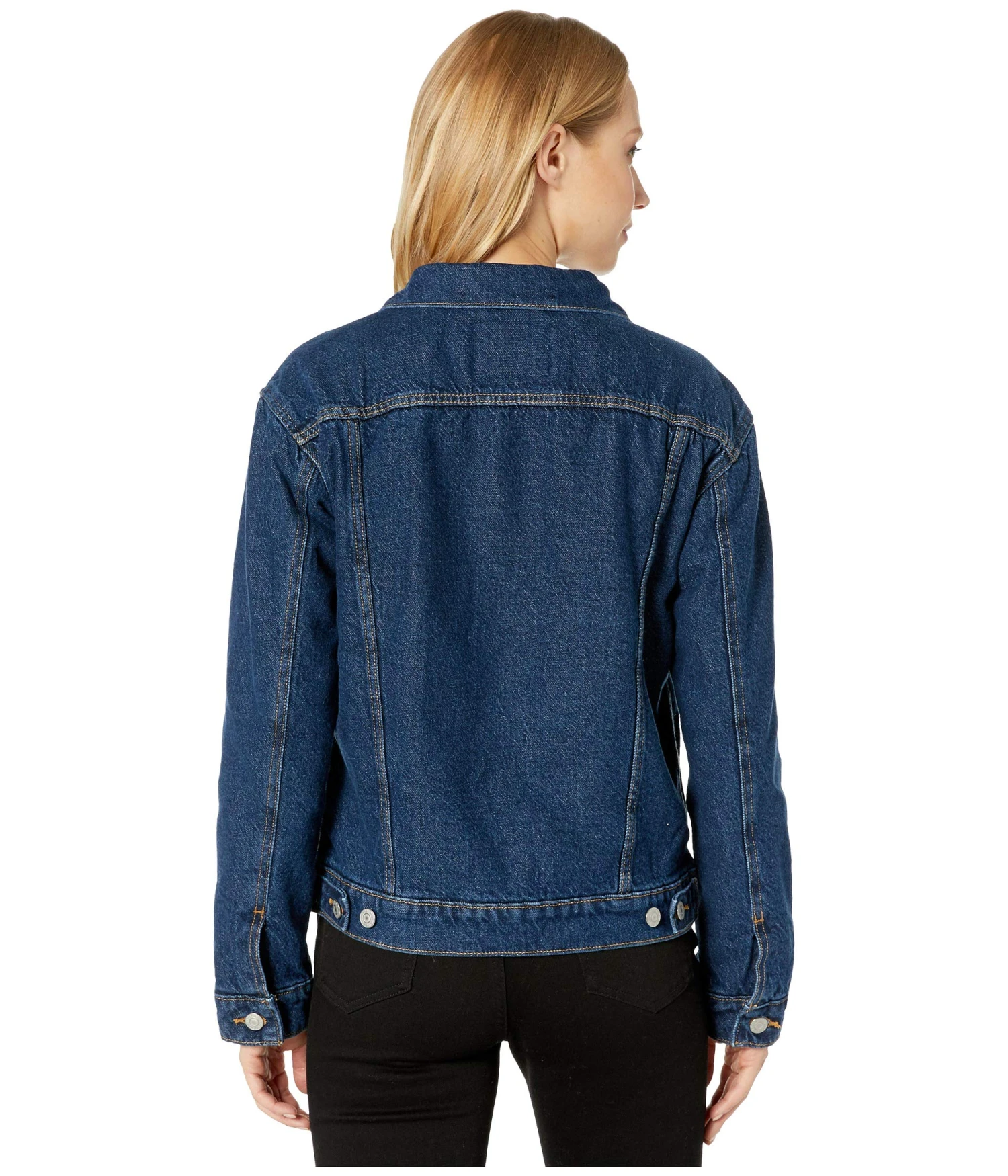 Levi's® Womens Ex Boyfriend Faux Fur Collar Trucker 8 Levi's® Womens Ex Boyfriend Faux Fur Collar Trucker - Image 6