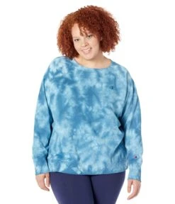 Champion Plus Size Fleece Dye Crew