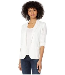 Majestic Filatures Linen/Elastane One-Button Blazer