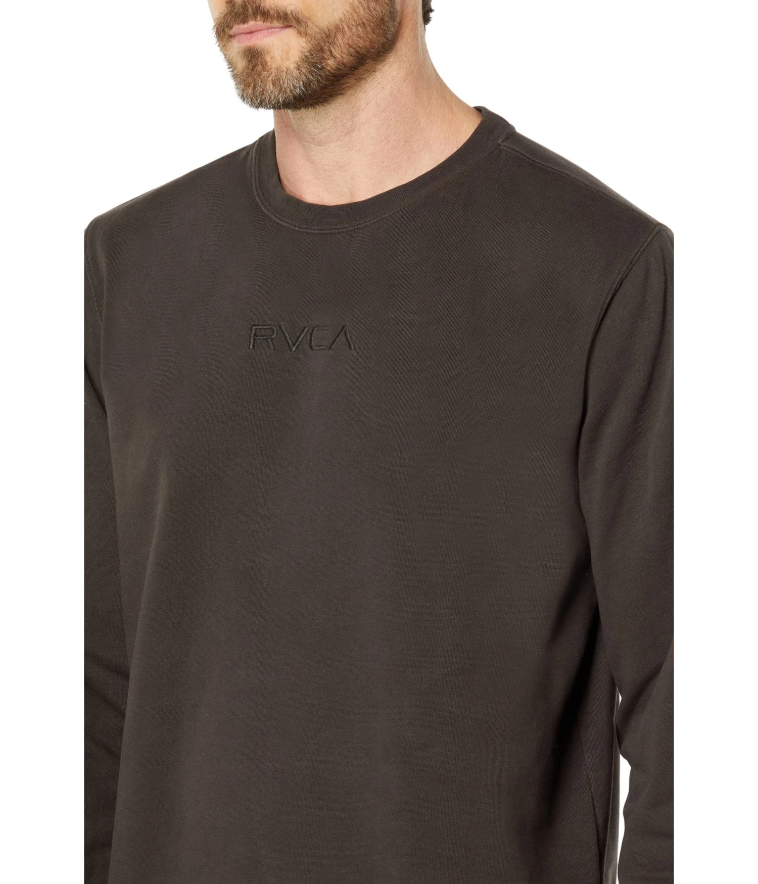 RVCA Tonally Fleece Crew Sweatshirt 5 RVCA Tonally Fleece Crew Sweatshirt - Image 3