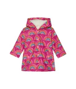 Hatley Kids Rainy Rainbows Sherpa Lined Splash Jacket (Toddler/Little Kids/Big Kids)