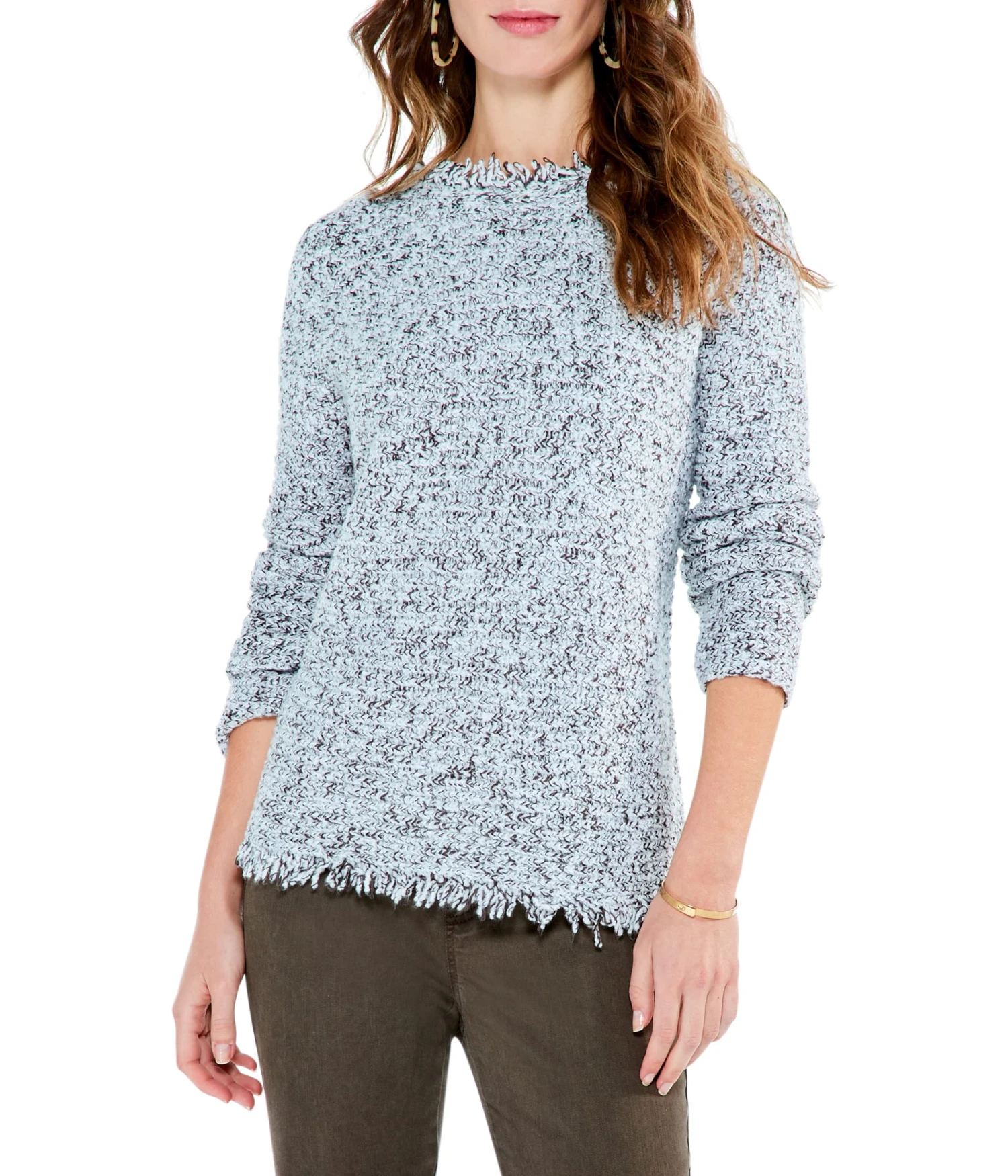 NIC+ZOE Petite Fringe Mix Sweater 3 NIC+ZOE Petite Fringe Mix Sweater