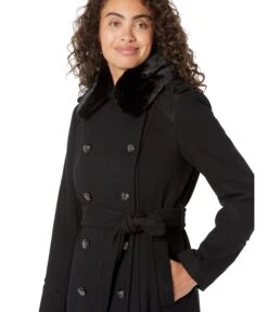 Vince Camuto Double Belted Wool With Faux Fur Collar V20731A-ME 8 Vince Camuto Double Belted Wool With Faux Fur Collar V20731A-ME -Madewell Shop 81k75efRbL