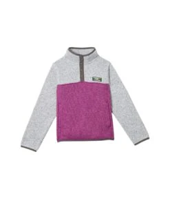 L.L.Bean Color-Block Sweater Fleece Pullover (Little Kids)