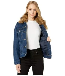 Levi's® Womens Ex Boyfriend Faux Fur Collar Trucker 12 Levi's® Womens Ex Boyfriend Faux Fur Collar Trucker -Madewell Shop 81qHE19QiZL