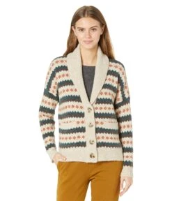 Madewell Adrienne Fair Isle Shawl Collar Cardigan