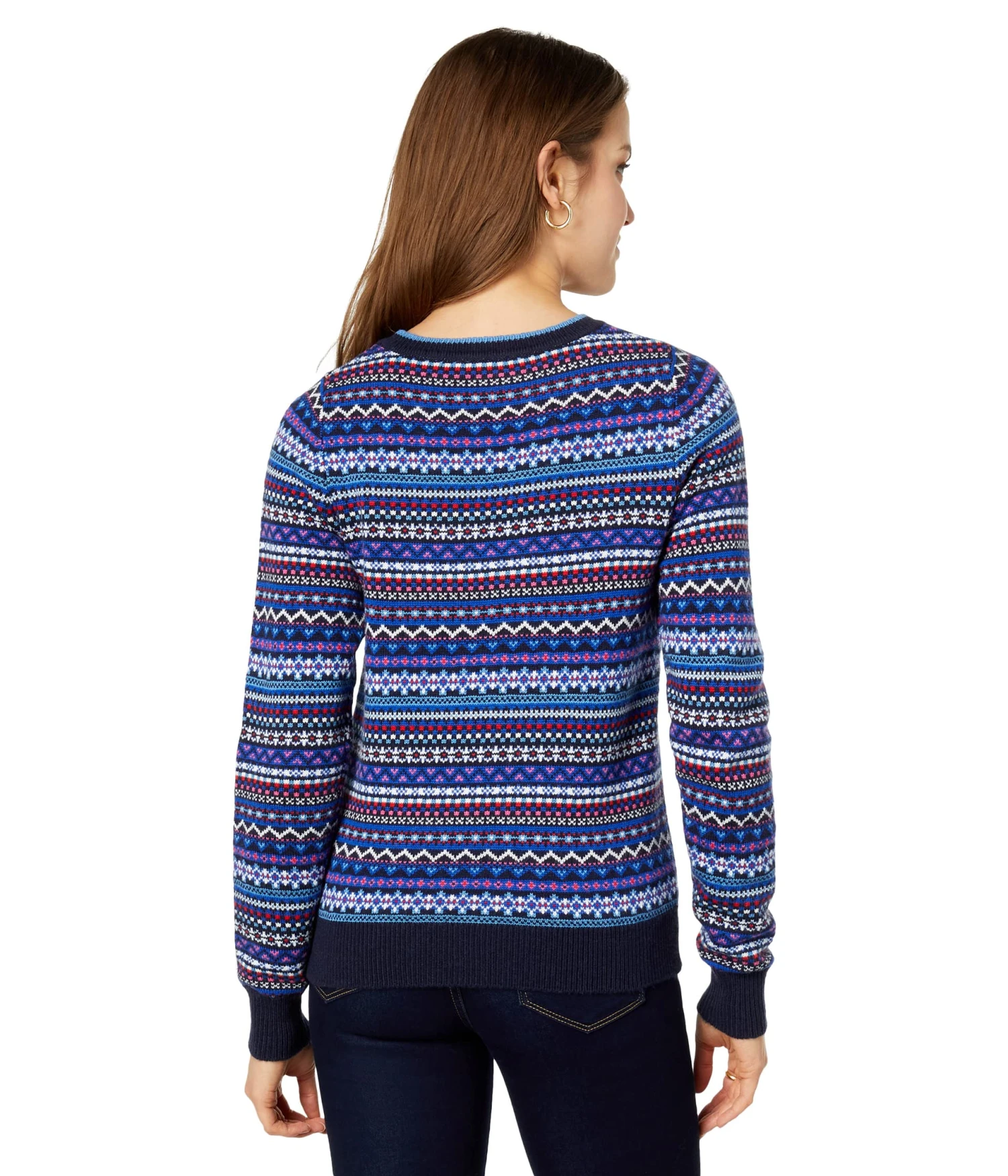 Draper James Fair Isle Crew Neck Sweater 4 Draper James Fair Isle Crew Neck Sweater - Image 2