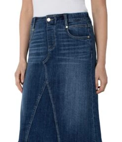 Liverpool Gia Glider Pull-On Midi Skirt In Flagstone -Madewell Shop 913wv0ZLbWS