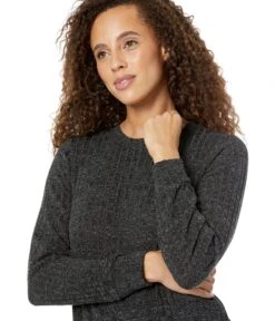 Mod-o-doc Brushed Hacci Long Sleeve Crew Neck Flowy Top -Madewell Shop 91IIiAf9QKL