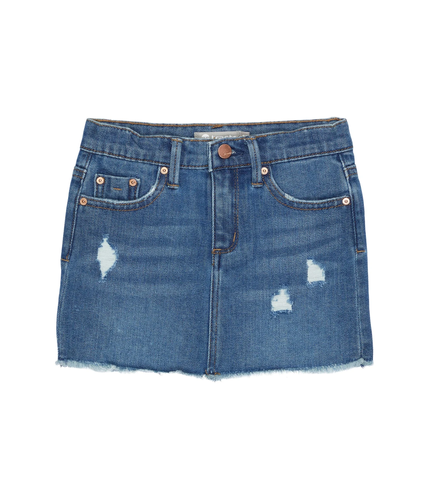 Tractr Kids Five-Pocket Destruct Miniskirt (Little Kids) 3 Tractr Kids Five-Pocket Destruct Miniskirt (Little Kids)