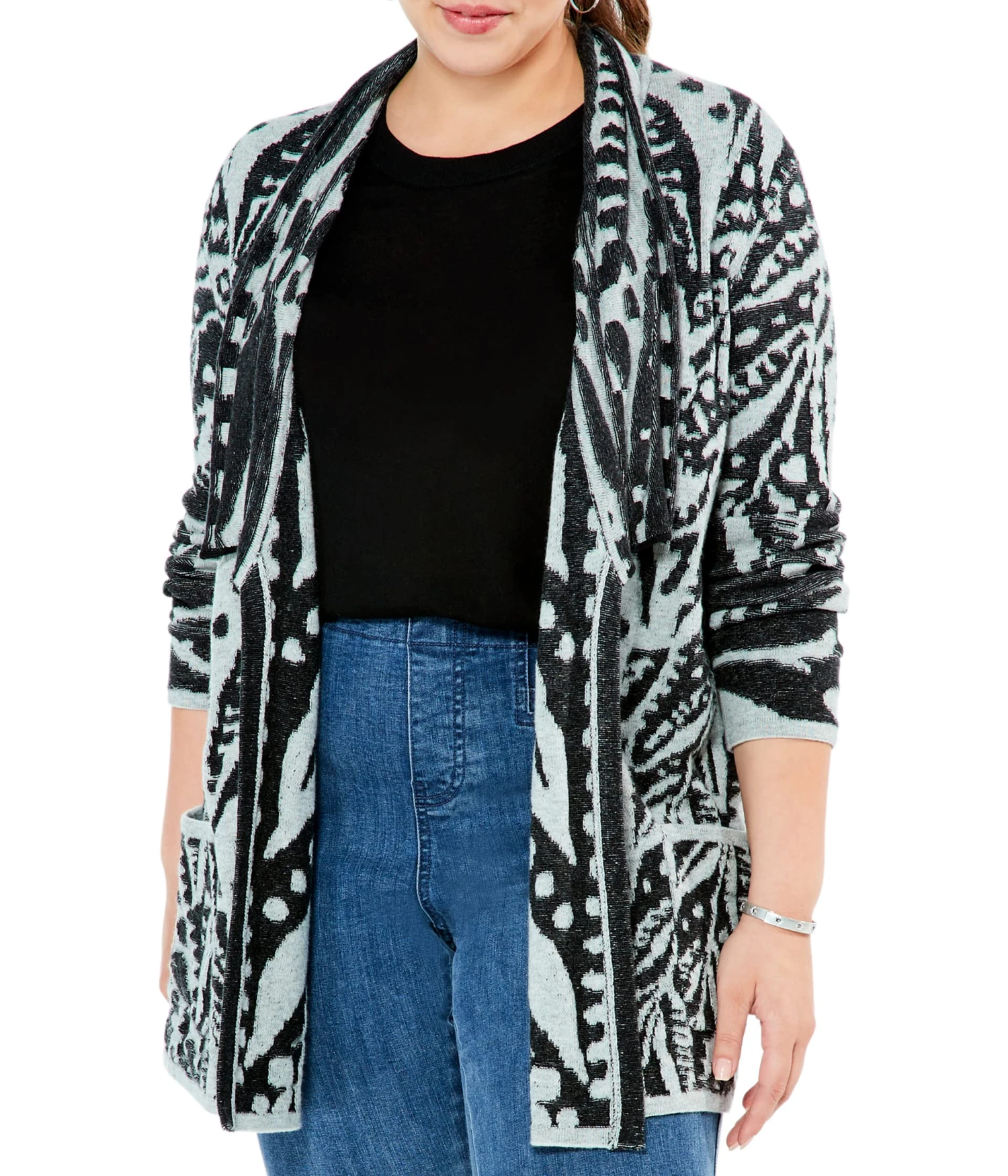 NIC+ZOE Plus Size Here And There Cardigan 3 NIC+ZOE Plus Size Here And There Cardigan