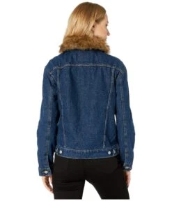 Levi's® Womens Ex Boyfriend Faux Fur Collar Trucker 10 Levi's® Womens Ex Boyfriend Faux Fur Collar Trucker -Madewell Shop 91h5tP1E6L